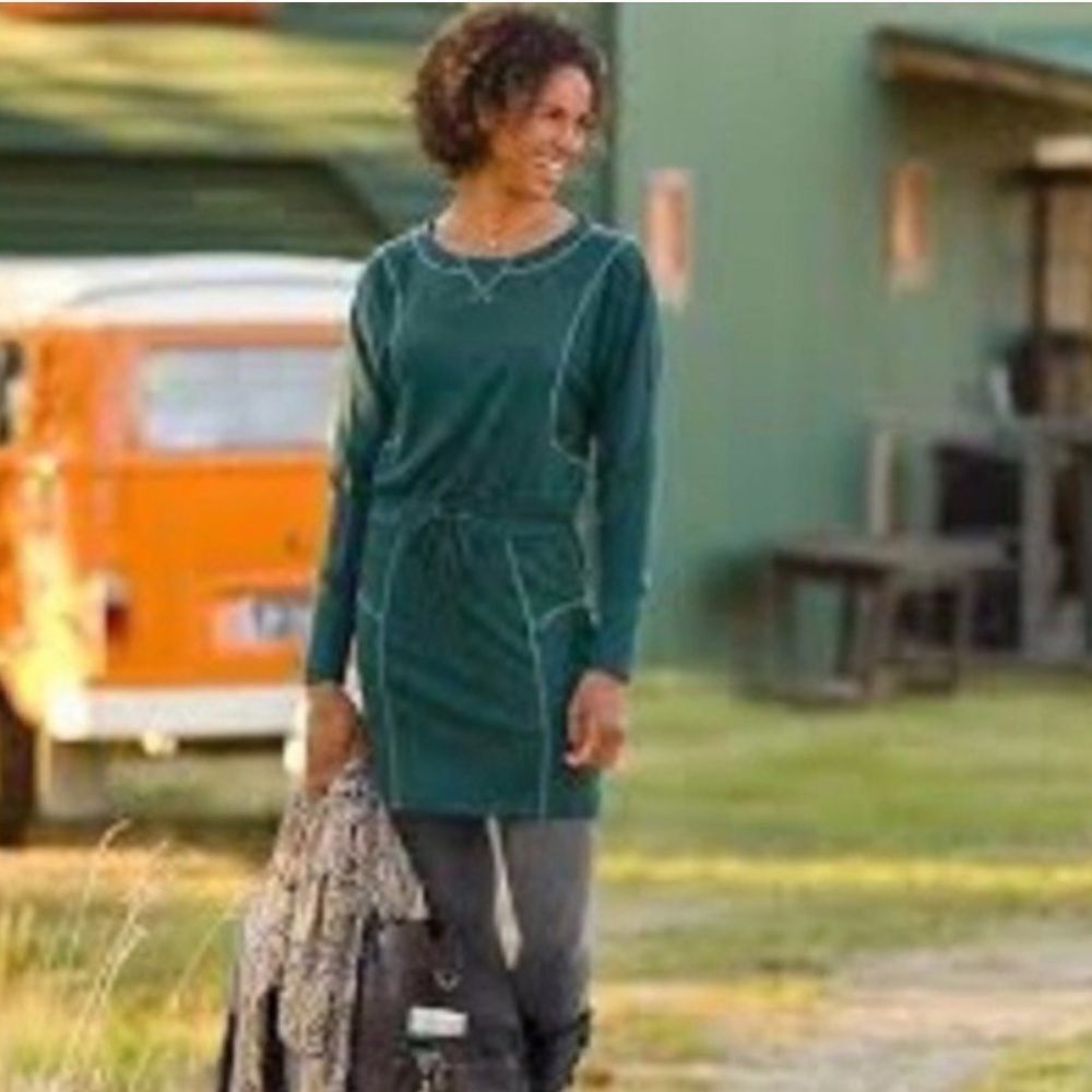 ATHLETA GIVE IT YOUR ALL KNIT SWEATER DRESS XS